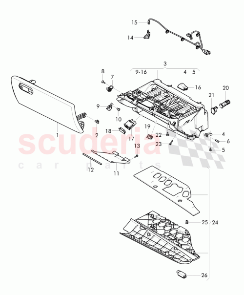 Part Diagram for Bentley 3B0858137