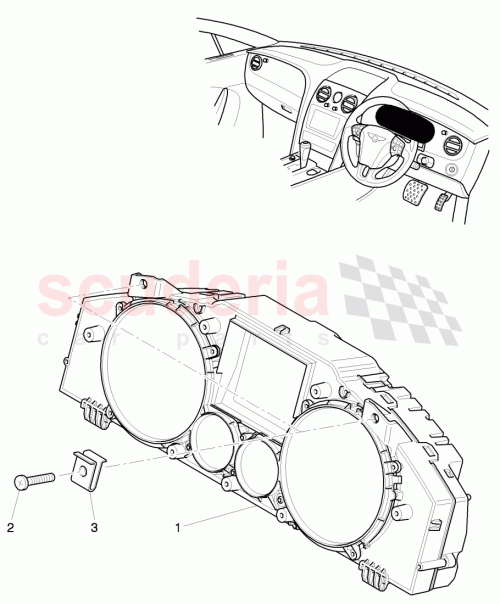 Part Diagram for Bentley 3W0920844J