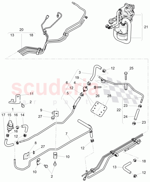 Part Diagram for Bentley 3Y0201438