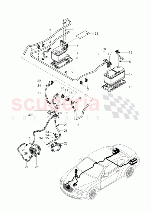 Part Diagram for Bentley 3W0971225E