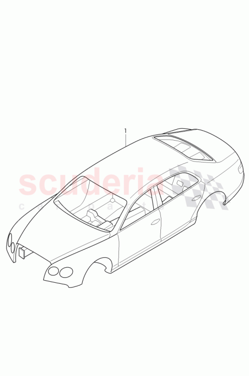 Part Diagram for Bentley 4W0 800 401 E