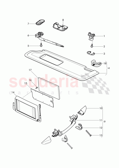 Part Diagram for Bentley 3Z7857585A