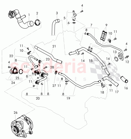 Part Diagram for Bentley WHT 005 652