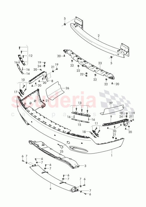 Part Diagram for Bentley 4W0 807 376 B