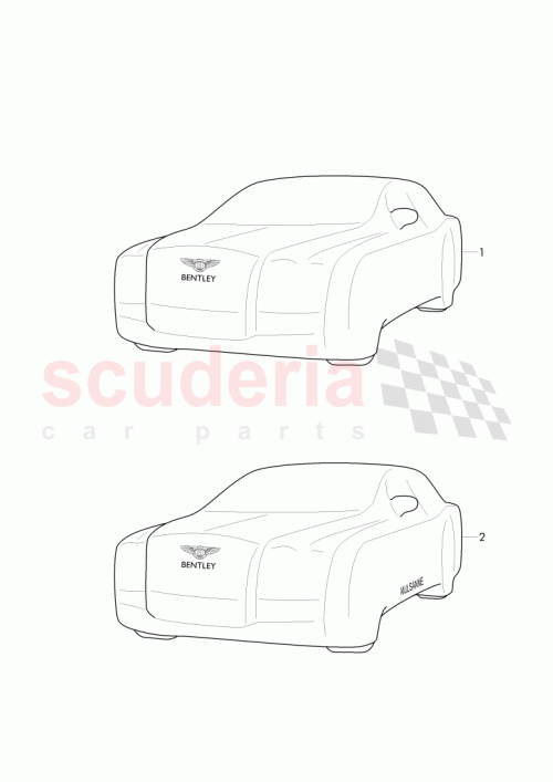 Part Diagram for Bentley 3Y5 861 985 D