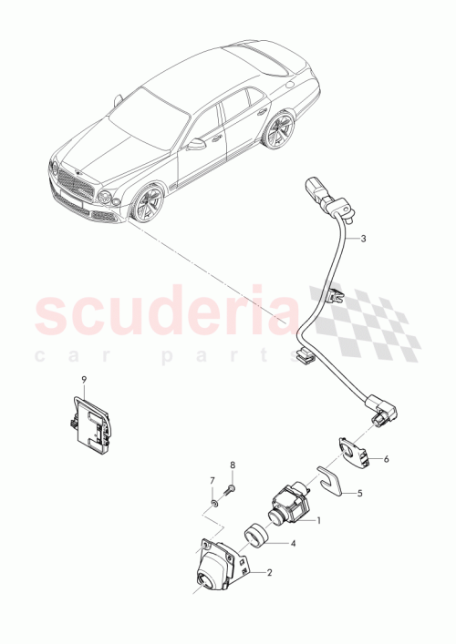 Part Diagram for Bentley 3Y1 971 763 BL