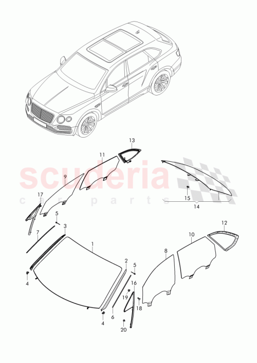 Part Diagram for Bentley 36A 845 022 B