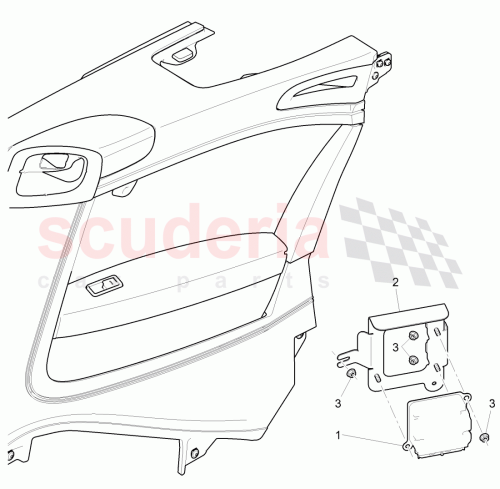 Part Diagram for Bentley 3W7 972 635 A