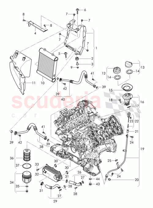 Part Diagram for Bentley 3W0 115 611 A