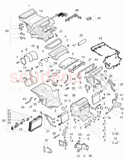 Part Diagram for Bentley 8E0260749D