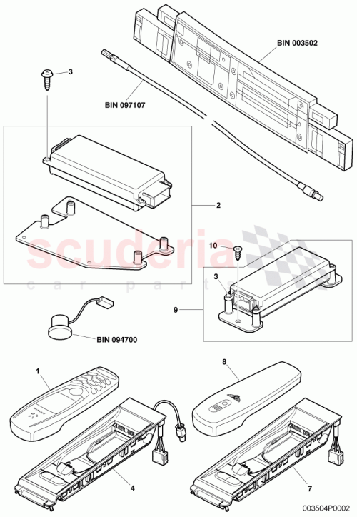 Part Diagram for Bentley 3W0 971 262 L