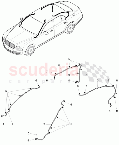 Part Diagram for Bentley 3Y5 877 233 B