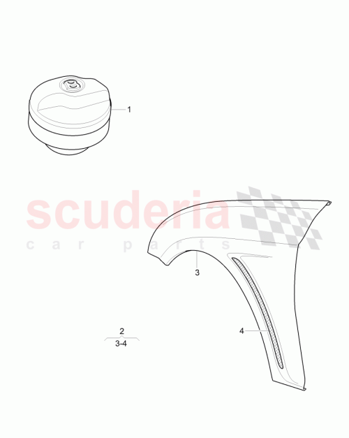 Part Diagram for Bentley 3W8 821 022 S
