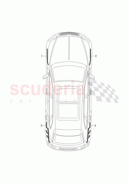Part Diagram for Bentley 4M0 972 253 P