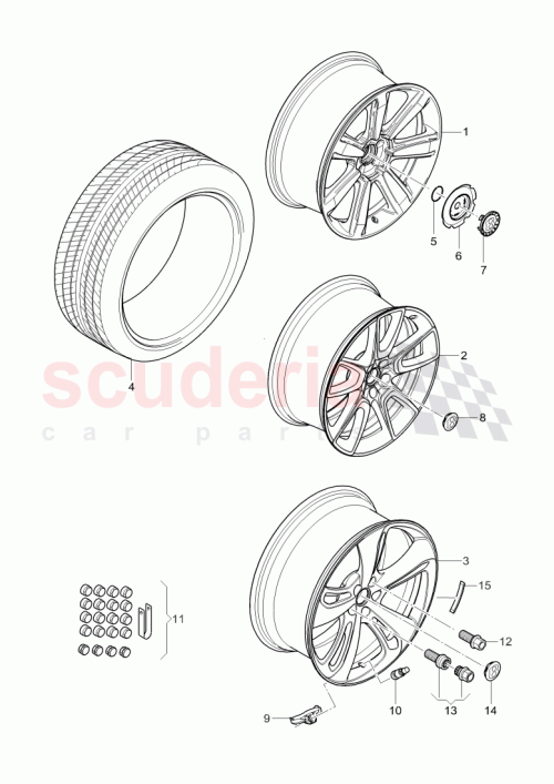 Part Diagram for Bentley 3W0 601 025 ER