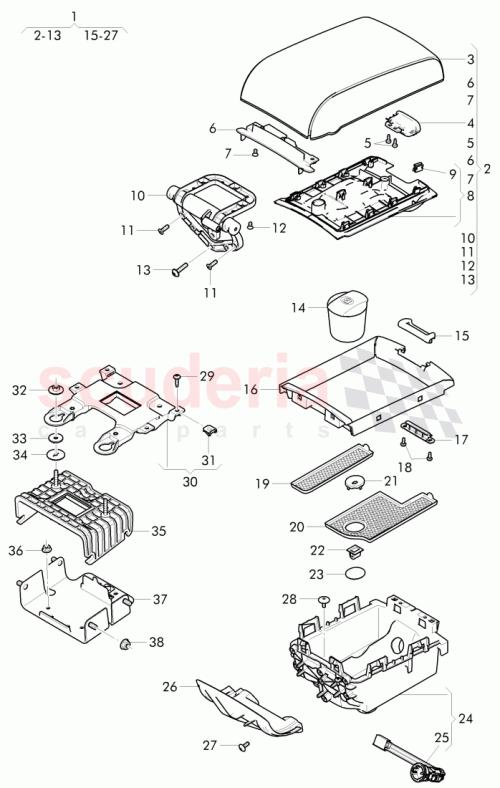 Part Diagram for Bentley 3W8864109