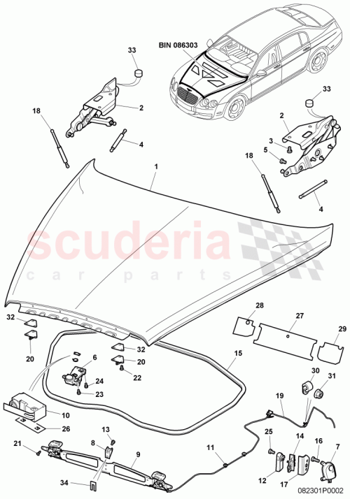 Part Diagram for Bentley N91019501