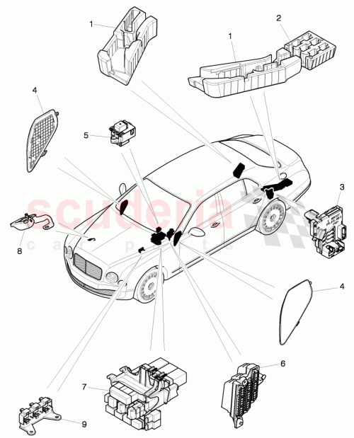 Part Diagram for Bentley 7L0937401B
