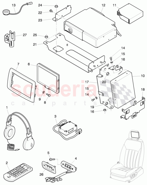 Part Diagram for Bentley 3W5 862 369 A