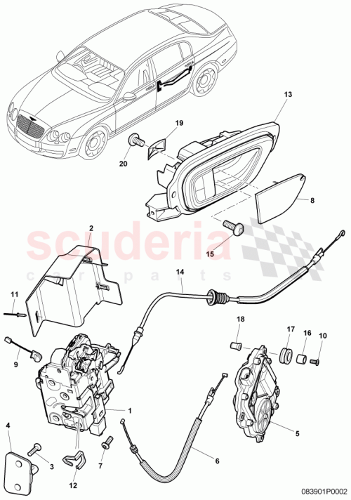 Part Diagram for Bentley 1M0837069A
