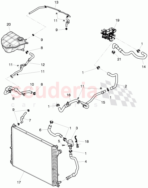 Part Diagram for Bentley 3W2121157F