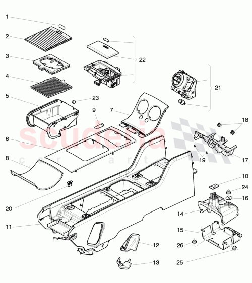Part Diagram for Bentley 3W0857795