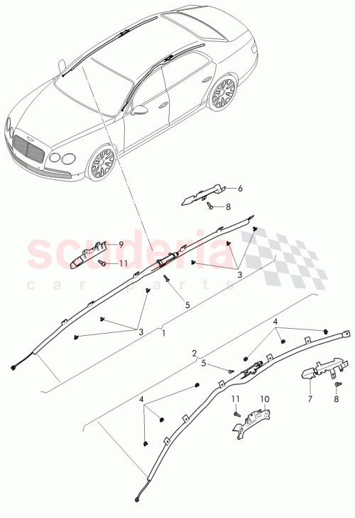 Part Diagram for Bentley 4W0880741B