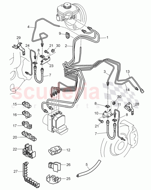 Part Diagram for Bentley 3W5611723