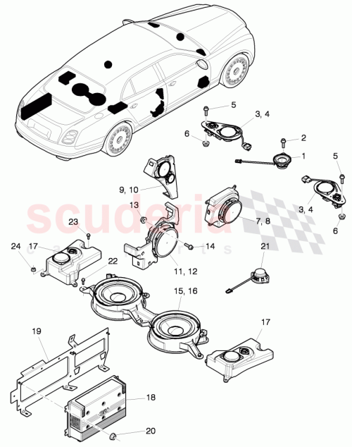Part Diagram for Bentley 3Y0 035 361 B