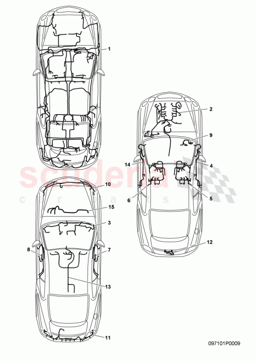 Part Diagram for Bentley 3W8 971 012 BF