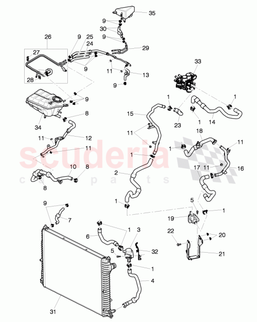 Part Diagram for Bentley 3W0 121 063 F