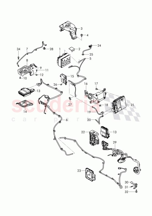 Part Diagram for Bentley 4M1971227B