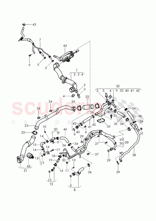 Part Diagram for Bentley 07C 121 137 AA