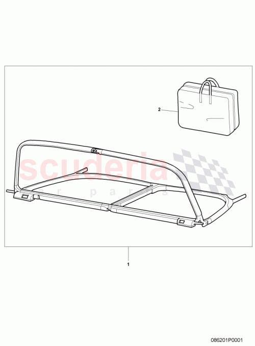Part Diagram for Bentley 3W7862951K