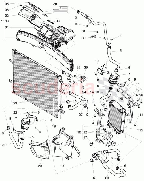 Part Diagram for Bentley 3W0 145 924 D