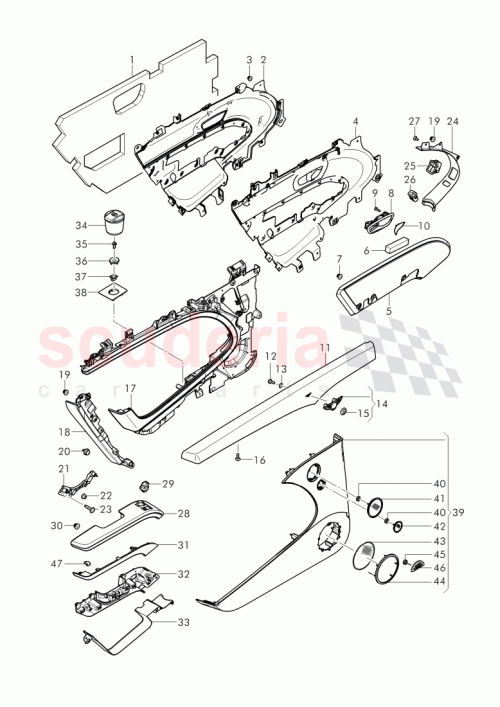 Part Diagram for Bentley 3Y4 867 117 A