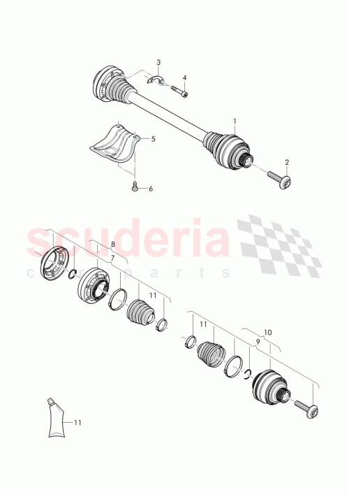 Part Diagram for Bentley 7L0501357D