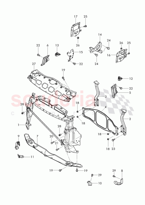 Part Diagram for Bentley 3W7 809 853 B