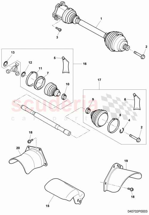 Part Diagram for Bentley 3W0498201
