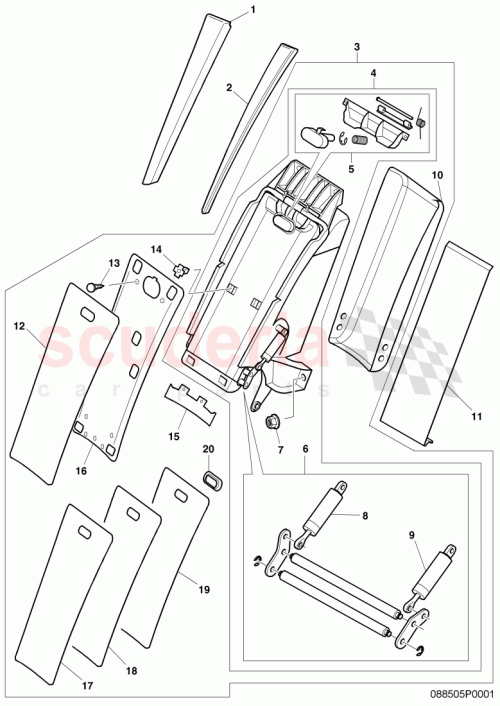 Part Diagram for Bentley 3W0885081E