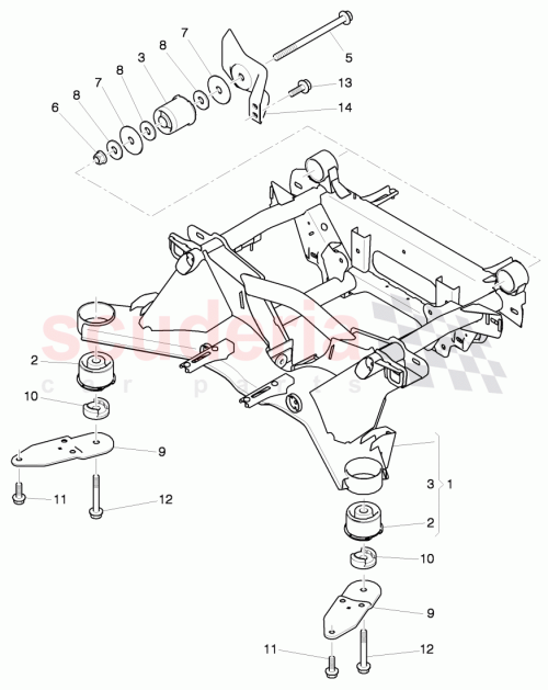 Part Diagram for Bentley 3Y0 501 491