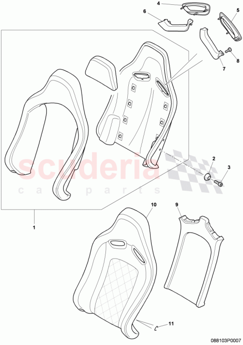 Part Diagram for Bentley 3W8881806D