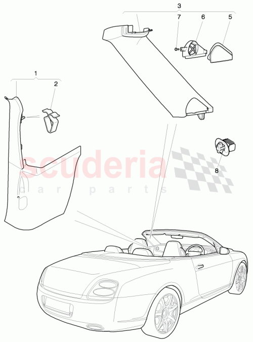 Part Diagram for Bentley 6N0867276