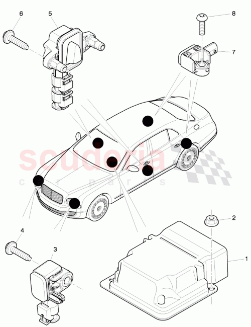 Part Diagram for Bentley 4H0 959 655 G