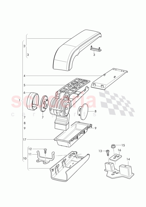 Part Diagram for Bentley 3W0864101AP