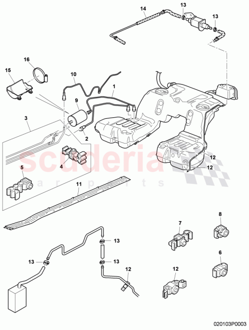 Part Diagram for Bentley 3W0 611 824