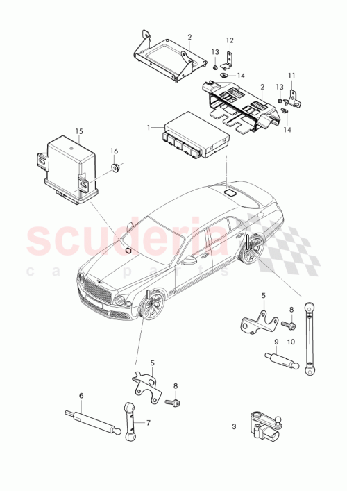 Part Diagram for Bentley 4H0907503