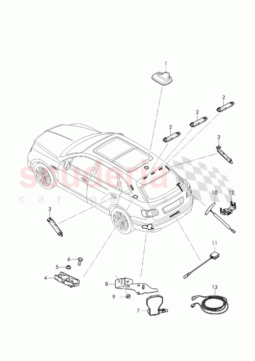 Part Diagram for Bentley 36A 971 067 CK