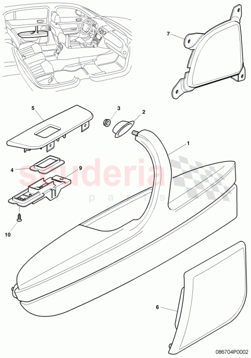 Part Diagram for Bentley 3W5867255B