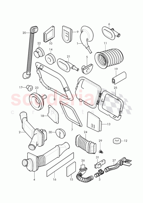 Part Diagram for Bentley 3W3 971 841
